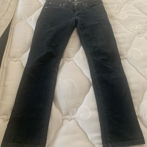 Helmut Lang Jeans Raw Denim Black Straight 27. Approx - Picture 7 of 8